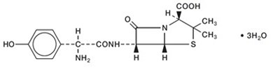 Structure-amoxicillin (Structure Amox 1)