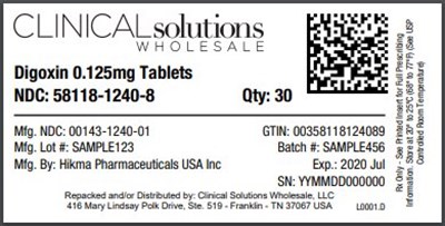 Digoxin 0.125mg tablet 30 count blister card - digoxin tablet 2