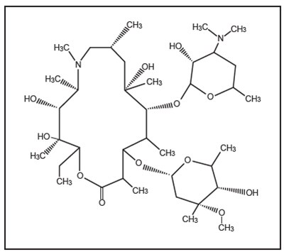 Chemical Structure - azithromycin 01