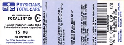 image of 15 mg package label - 5683