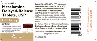 Label (Mesalamine Delayed Release Tablets Usp 800 mg 2)