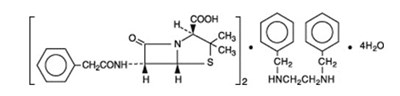 Chem structure - bicillin 01