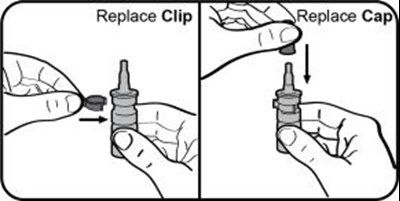 Step 8.  Replace Clip And Cap. (Varenicline 0d)