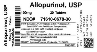 Bottle Label 100 mg (71610 0678 30)