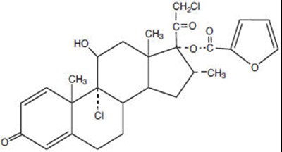 Chemical Structure - mometasone 01