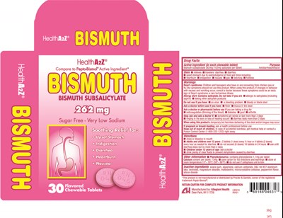 046   health a2z bismuth subsalicylate 262 mg 1