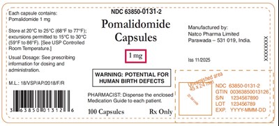 Bottle-label (Pomalidomide Capsules 1mg 100capsules)