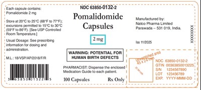 Bottle-label (Pomalidomide Capsules 2mg 100capsules)