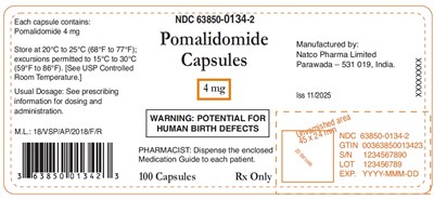 Bottle-label (Pomalidomide Capsules 4mg 100capsules)