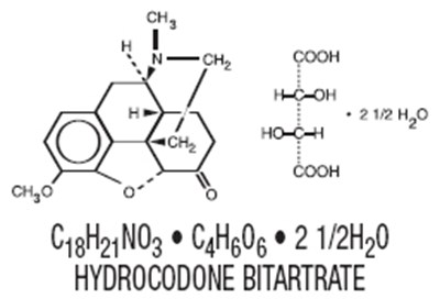 Structural Formula For Hydrocodone Bitartrate (F23868c4 0f69 4a00 9449 D7134a498474 02)