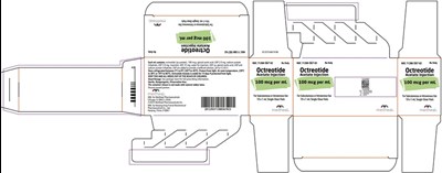 Package Label Principal Display Panel (Octreotide Acetate Injection 100 mcg Carton)