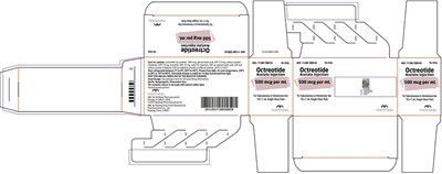 Package Label Principal Display Panel (Octreotide Acetate Injection 500 mcg Carton)