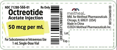 50mcg-vial.jpg PACKAGE LABEL PRINCIPAL DISPLAY PANEL - Octreotide Acetate Injection 50 mcg Vial Label - 50mcg vial