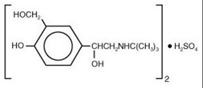 Chemical structure - ventolinhfa spl graphic 01