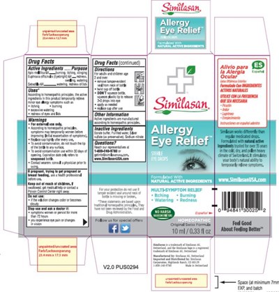 SimilasanAllergy Eye ReliefSTERILE EYE DROPS10 ml / 0.33 fl oz - allergy eye relief blue image 01