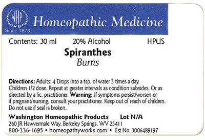 Spiranthes label example - Spiranthes30c30ml label