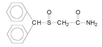 chemical structure - modafinil tablets figure 1
