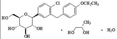 Dapagliflozin Chemical Structure - dapagliflozin struct