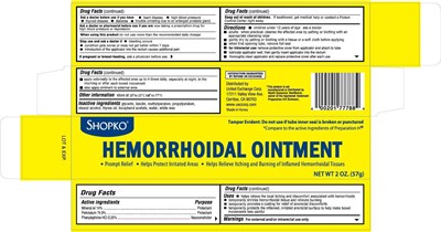 SHOHemOintment.jpg image of carton label - SHOHemOintment