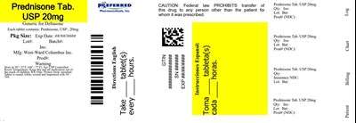 Prednisone Tab Usp 20mg (Pred Fc 20mg Ud)