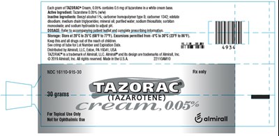30 grams 0.05% Vial Label - tazorac 02