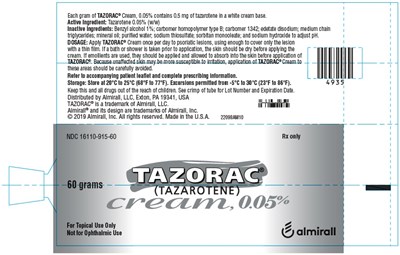 60 grams 0.05% Vial Label - tazorac 04