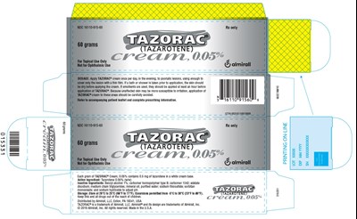60 grams 0.05% Carton Label - tazorac 05