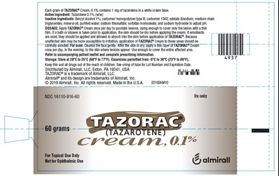 60 grams 0.1% Vial Label - tazorac 08
