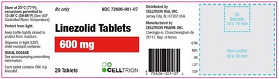 PRINCIPAL DISPLAY PANEL - 600 mg Bottle Label - label20t