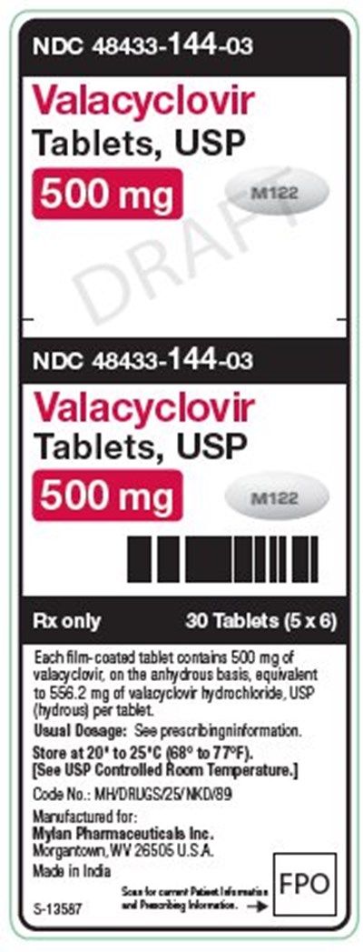 Valacyclovir 500 mg Tablets, Usp Unit Carton Label (Image 04)