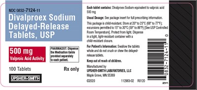 PRINCIPAL DISPLAY PANEL - 500 mg Tablet Bottle Label - divalproex 08