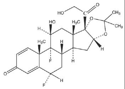 fluocinolone-01.jpg Chemical Structure - fluocinolone 01
