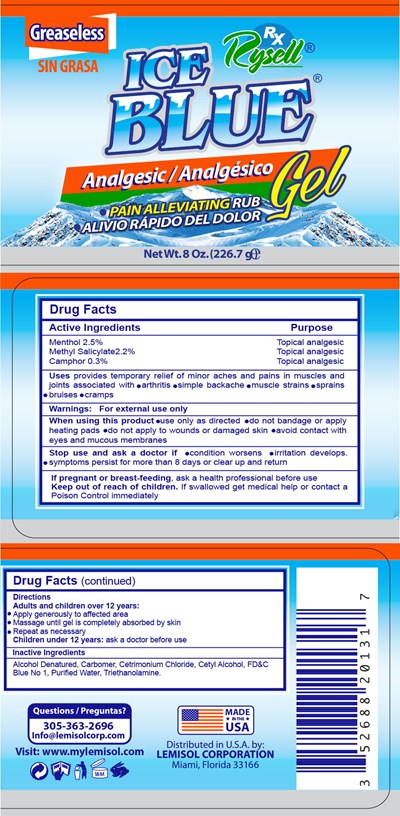 ice00-0000-02.jpg Principal Display Panel – 8 oz Gel Label - ice00 0000 02