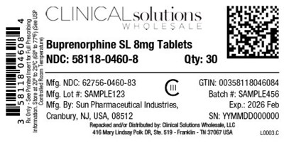 Buprenorphine 8mg Sl Tablet 30ct Blister Card (Buprenorphine Label 8mg)