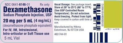 5 mL vial 4 mg per mL - dexamethasone sodium phosphate injection usp 6