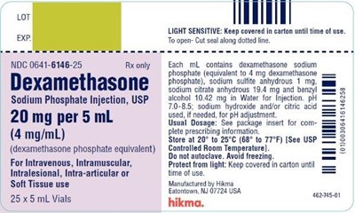25 x 5 mL 4 mg per mL - dexamethasone sodium phosphate injection usp 7
