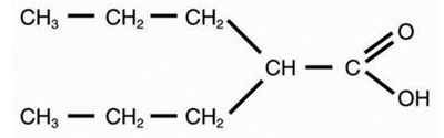 Chemical Structure - valproic acid oral solution 1