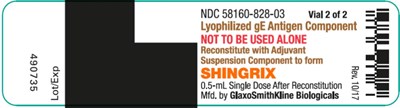 Shingrix 10 count antigen vial label - shingrix spl graphic 10