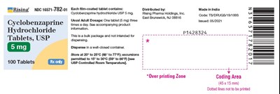 PACKAGE LABEL-PRINCIPAL DISPLAY PANEL - 5 mg (100 Tablet Bottle) - cyclobenz fig1