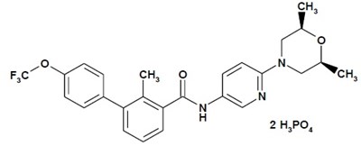 The chemical structure of sonidegib - ODOMZO 01