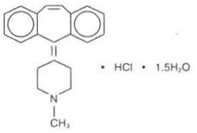 image description - cyproheptadine hcl tab usp structure