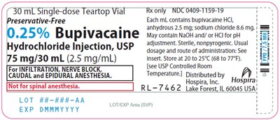 PRINCIPAL DISPLAY PANEL - 25 mg/10 mL Vial Carton - bupivacaine 14
