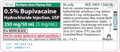 PRINCIPAL DISPLAY PANEL - 125 mg/50 mL Vial Tray - bupivacaine 22