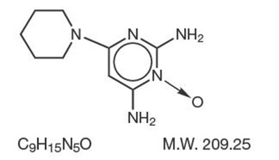 minoxidil-01.jpg Chemical Structure - minoxidil 01