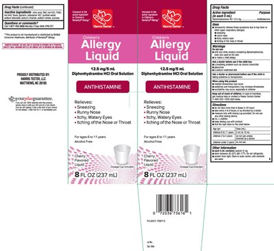 Diphenhydramine HCl 12.5 mg (Childrens Allergy Cherry Liquid 1)