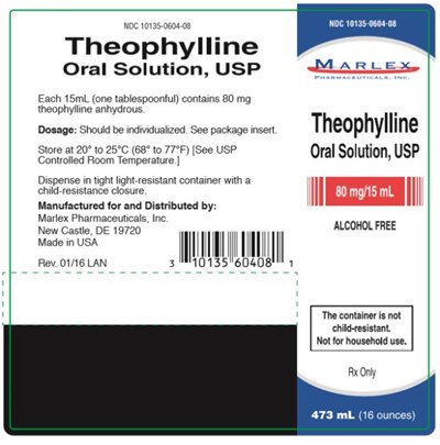 PRINCIPAL DISPLAY PANELNDC 10135-0604-08TheophyllineOral Solution, USP80 mg/ 15 mL - theophylline 02