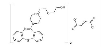 quetiapine fumarate structural formula - image 1