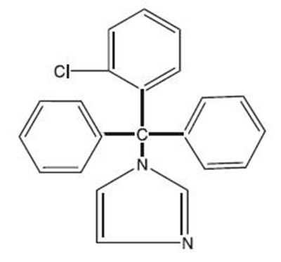 Chemical Structure - clotrimazole 01