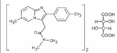 zolpidem-str.jpg chemical structure - zolpidem str