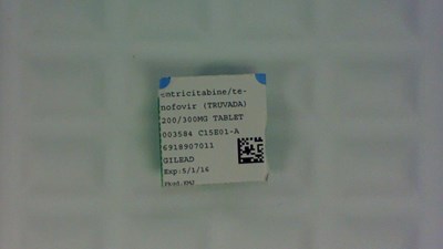 Emtricitabine/Tenofovir 200/300mg tablet label - 6918907011